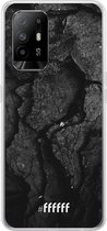 6F hoesje - geschikt voor OPPO A94 5G -  Transparant TPU Case - Dark Rock Formation #ffffff