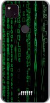 6F hoesje - geschikt voor Google Pixel 4a 5G -  Transparant TPU Case - Hacking The Matrix #ffffff