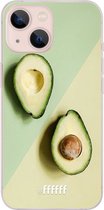 6F hoesje - geschikt voor iPhone 13 Mini -  Transparant TPU Case - Avocado Aficionado #ffffff