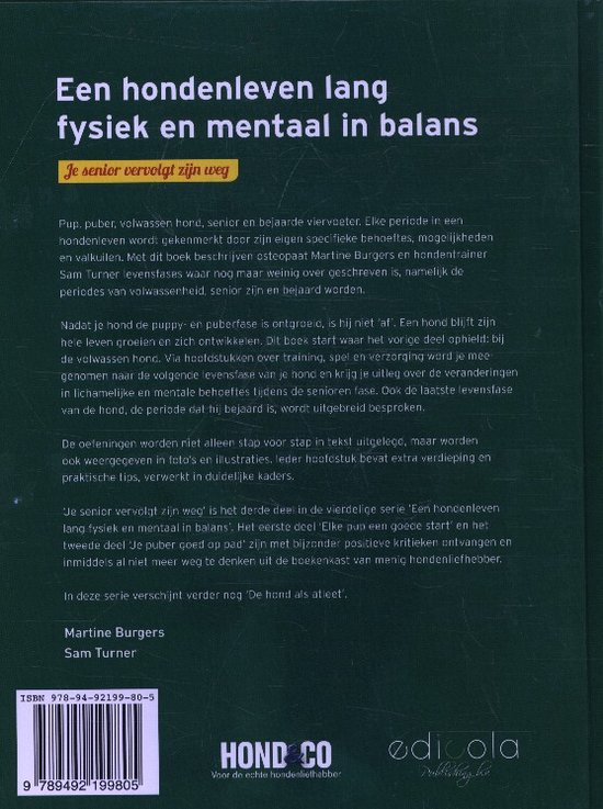 Een hondenleven lang fysiek en mentaal in balans 3 - Je senior vervolgt zijn weg