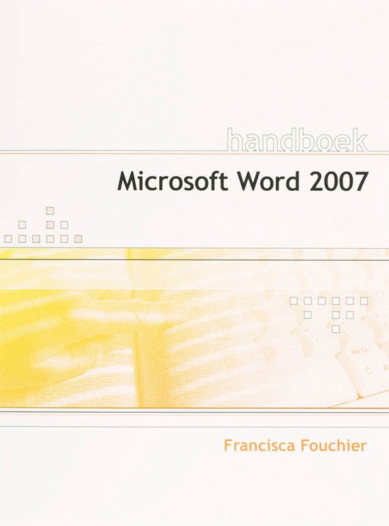 Handboek Microsoft Word 2007 NL - cover
