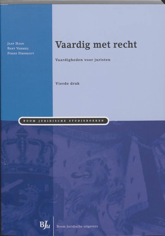9789089744777 - Boom Juridische studieboeken - Vaardig met recht