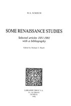 Travaux d'Humanisme et Renaissance - Some Renaissance Studies : Selected articles 1951-1991 with a bibliography