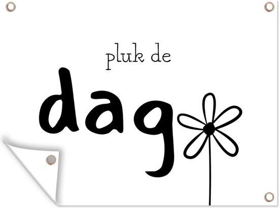 Muurdecoratie buiten Spreuken - Quotes - Pluk de dag - Carpe diem