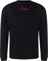 Sweater velvet pink J'adore - Black (S)