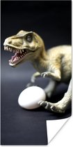 Poster Dinosaurus - Ei - Wit - 75x150 cm
