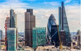 De bouwput van de Londen Financial District skyline - Foto op Forex - 120 x 80 cm