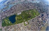 Indrukwekkende luchtfoto van Central Park in New York - Foto op Forex - 45 x 30 cm