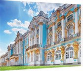Het Catharinapaleis in Poesjkin ten zuiden van Sint-Petersburg - Foto op Plexiglas - 60 x 40 cm