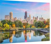 De sfeervolle Chicago skyline vanaf Lincoln Park - Foto op Plexiglas - 60 x 40 cm
