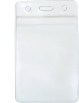 Pochettes porte-sac en plastique pour carte d'identité verticale transparente 11 x 6,8 cm