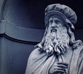 Standbeeld van Leonardo da Vinci in Florence - Fotobehang (in banen) - 450 x 260 cm