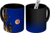 Magische Mok - Foto op Warmte Mok - Maan - Sterren - Nacht - 350 ML