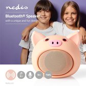 Nedis Bluetooth®-Speaker | Maximale batterijduur: 3 hrs | Handheld Ontwerp | 9 W | Mono | Ingebouwde microfoon | Koppelbaar | Animaticks Pinky Pig | Roze