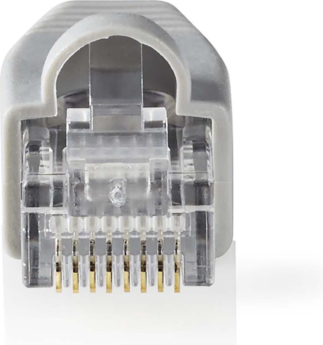 Set Cat 6 UTP-netwerkconnectoren | RJ45 male - Vrije trekontlasting | 10 stuks | Grijs
