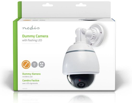 Nedis Dummy Beveiligingscamera - Dome - Batterij Gevoed - Binnen - Wit van Nedis — afbeelding 4