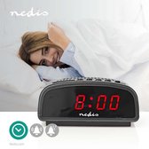 Nedis Digitale Bureau-Wekker | LED-Scherm | Snoozefunctie | Nee | Zwart