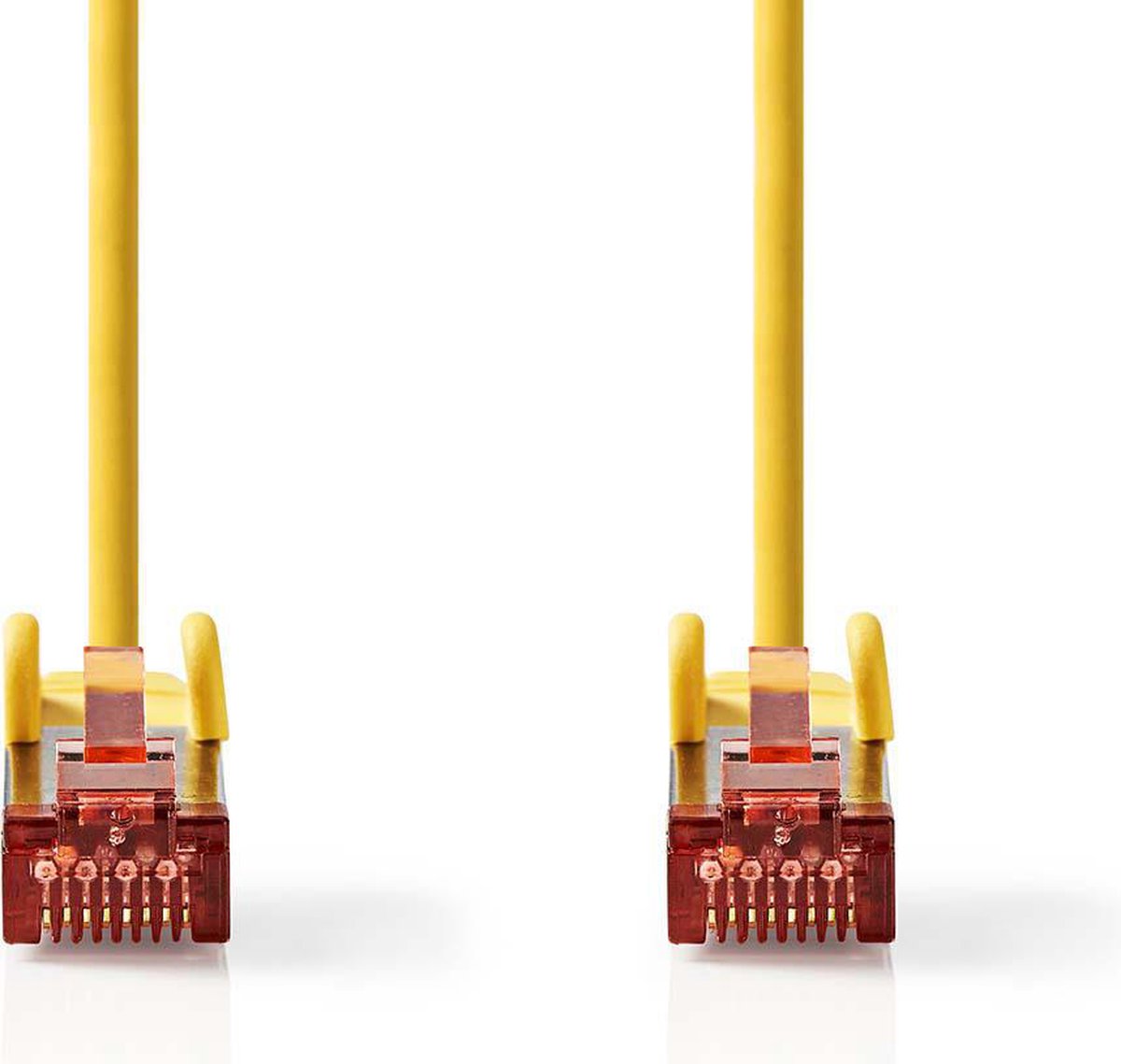 CAT6 Netwerkkabel - RJ45 Male - RJ45 Male - S/FTP - 30.0 m - Rond - LSZH - Geel - Polybag