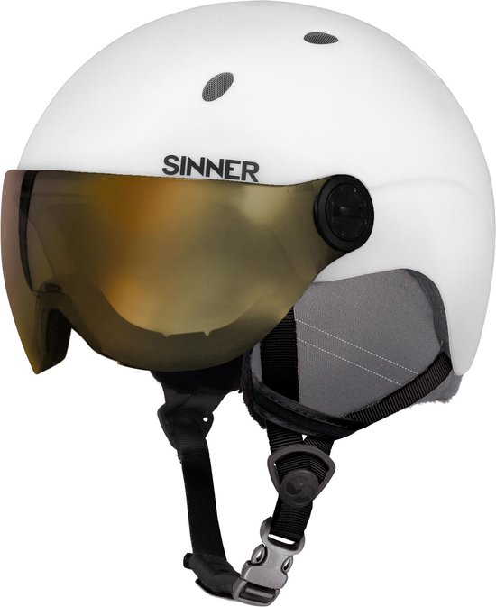 Sinner Titan Visor Skihelm Met Vizier | 2021 | Matte White | Maat: 63 - 64  cm | bol.com