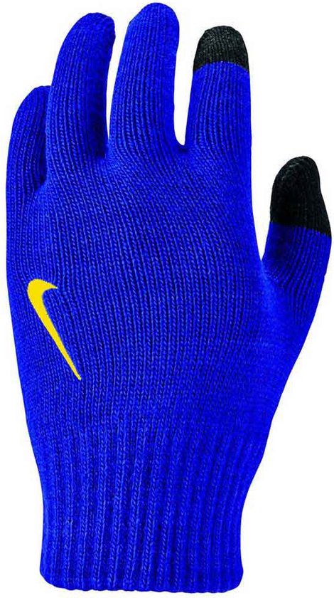 Nike Knitted Tech and Grip Sporthandschoenen Kids - Maat L/XL - Blauw | bol