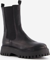 Harper leren dames chelsea boots - Zwart - Maat 37 - Echt leer