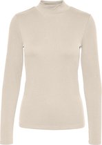 Vero Moda T-shirt Vmfannie Ls High Neck Top Jrs Ga 10256488 Birch Dames Maat - L