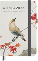 Agenda 2022  (13x18cm) - Vogelprenten van de Japanse meester Koson - Japanse pestvogel op esdoorn - Incl. 4 ansichtkaarten