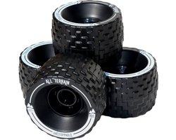 MBS all terrain wheels 100mm black (4 pcs)