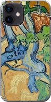 Geschikt voor iPhone 12 hoesje - Boomwortels - Vincent van Gogh - Siliconen Telefoonhoesje