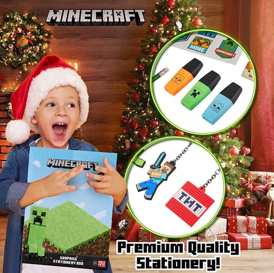 Minecraft Advent Calendar: Book Collection: The official illustrated children's Christmas advent calendar – perfect gift for kids aged 6, 7, 8, 9, 10 and 11! : Mojang AB