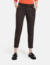 GERRY WEBER Dames Broek met stoffen ceintuur Braun-48