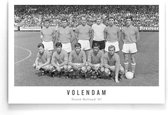 Walljar - Volendam elftal '67 - Zwart wit poster