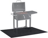Tapis de sol pour barbecue Relaxdays - Tapis de BBQ - 120 x 80 cm - tapis de protection - antidérapant - anthracite