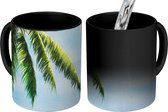 Magische Mok - Foto op Warmte Mok - Palmboom - Lucht - Waterverf - 350 ML