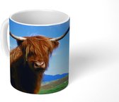 Mok - Schotse hooglander - Zon - Berg - 350 ML - Beker