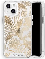Selencia Zarya Fashion Extra Beschermende Backcover iPhone 13 hoesje - Paisley Gold