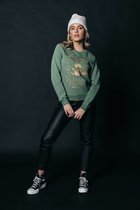 Colourful Rebel CLRFL RBL Trui  Groen Dames - Basic Fit - Katoen - M