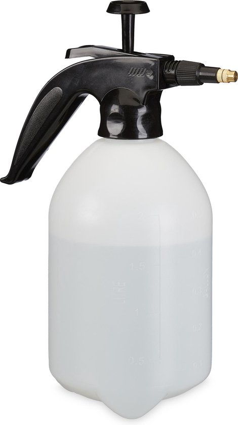 Relaxdays drukspuit, 5 l, planten water geven, tegen onkruid, verstelbaar mondstuk, druksproeier voor tuin, wit-rood Relaxdays drukspuit, 5 l, planten water geven, tegen onkruid, verstelbaar mondstuk, druksproeier voor tuin, wit-rood