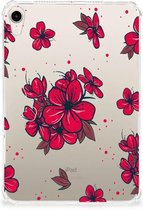 Tablet Hoes Apple iPad mini 6 (2021) Back Case Blossom Red met transparant zijkanten