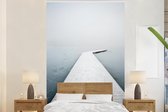 Papier peint - Papier peint photo Jetée calme sur un lac glacé - Largeur 170 cm x hauteur 260 cm