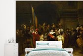 Behang - Fotobehang De Nachtwacht - Rembrandt van Rijn - Breedte 275 cm x hoogte 220 cm