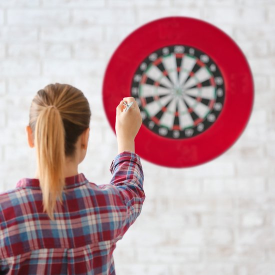 Dart Catchring R7 4-delig beschermring voor 45 cm dartbord stabiele wandbescherming EVA totale Ø 72 cm met Bonus Tips & Tricks van Dart — afbeelding 4
