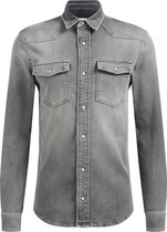 WE Fashion Heren denim overhemd van jog denim