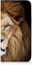 Stand Case Geschikt voor iPhone 13 Smart Cover Hoesje Leeuw