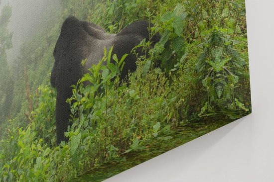 Artaza - Peinture sur toile - Gorilla dans la forêt pendant le brouillard - 40x50 - Photo sur toile - Impression sur toile