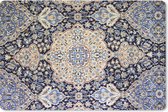 Bureau onderlegger - Muismat - Bureau mat - Perzisch Tapijt - Kleed - Mandala - Blauw - 60x40 cm