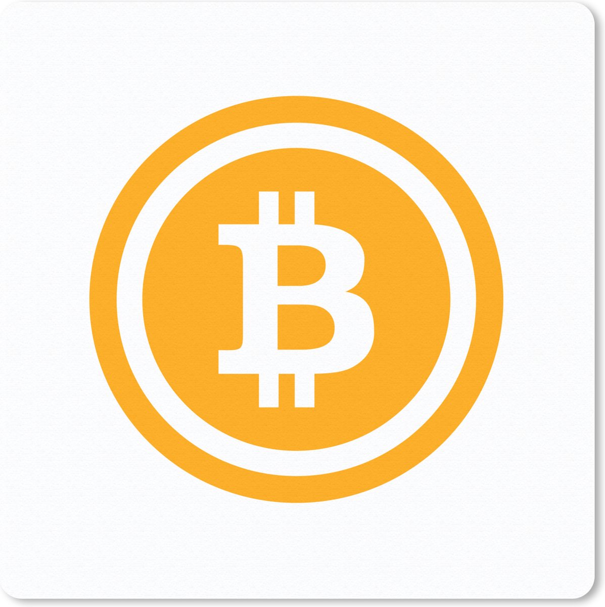 Muismat 20x20 cm - Mousepad Blockchain bitcoin illustratie - Muismatten