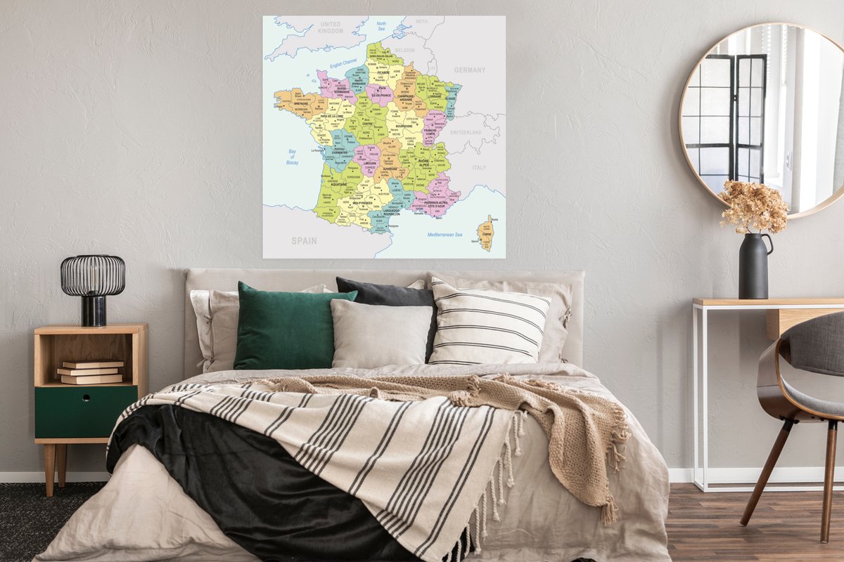 Carte de France 100x100 cm | bol