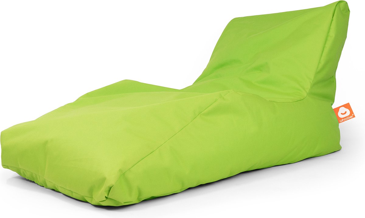 Whoober loungestoel zitzak Bali XL outdoor limoengroen - Wasbaar - Voor binnen en buiten