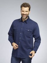 BEN BRIX Denim overhemd, kleur jeansblauw, maat 2XL